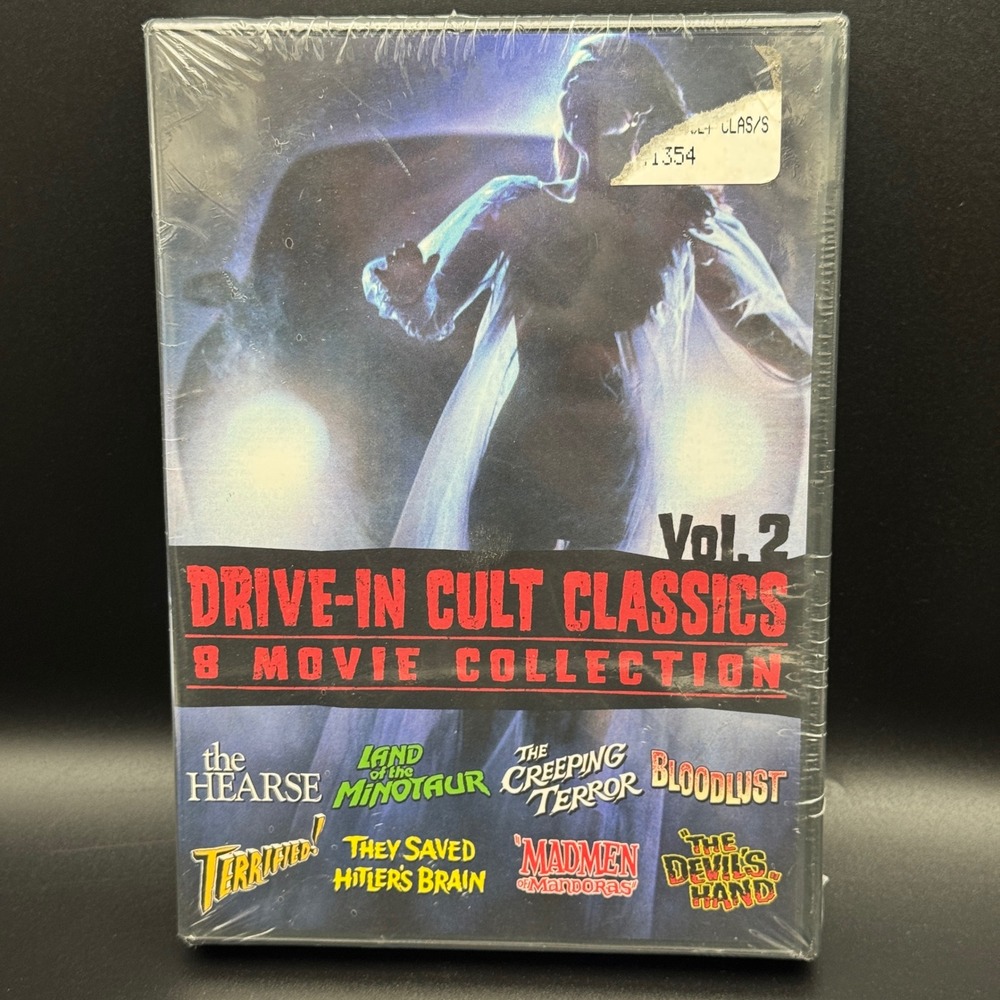 SEALED Drive‎ In Cult Classics Vol 2 8 Movie Collection DVD Horror New